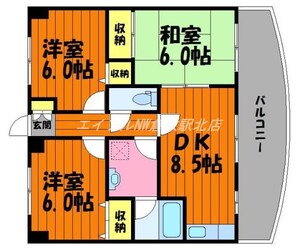 アルバ倉敷の物件間取画像